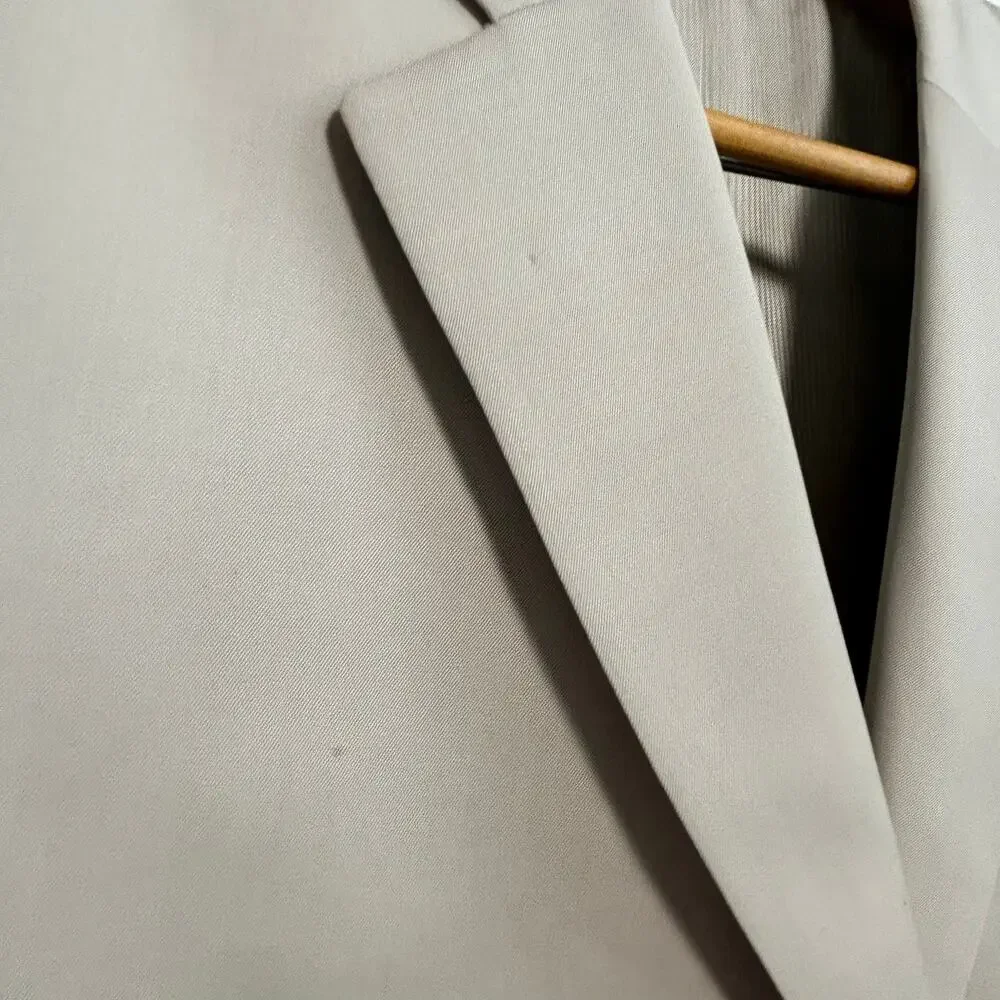 Jack Victor Lord & Taylor Super 120s Wool Blazer 44L Tan Sport Coat Old Money